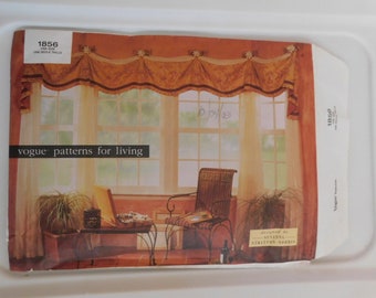 Vogue Curtains 1856  Drape Valance Treatments Sheers Pattern destash