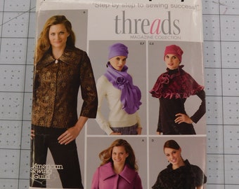 Simplicity 4026 R5 14 16 18 20 22 Jacket Capelet Hat Scarf Uncut Unused Destash