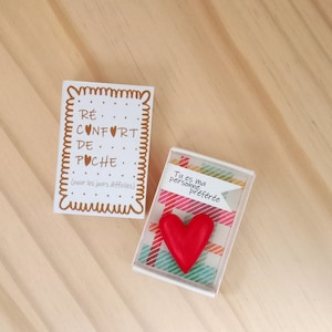 Réconfort de poche "Tu es ma personne préférée". Boite à message.