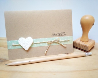 Congratulations wedding hearts and offered PoisLivraison card