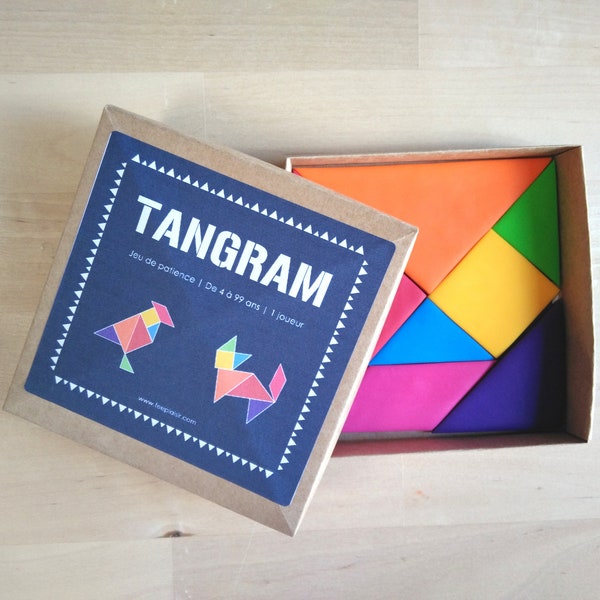 Tangram. Puzzle educatif. Jeu de voyage