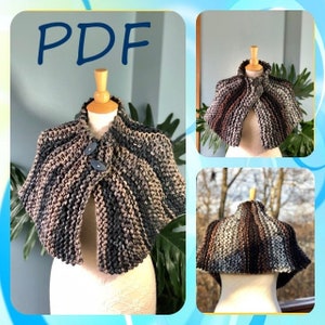 Outlander Inspired KNITTING PATTERN - Brianna&#39;s Cape, Capelet, Scarf, Shawl - the Most Authentic Replica, Neck Warmer - Intermediate
