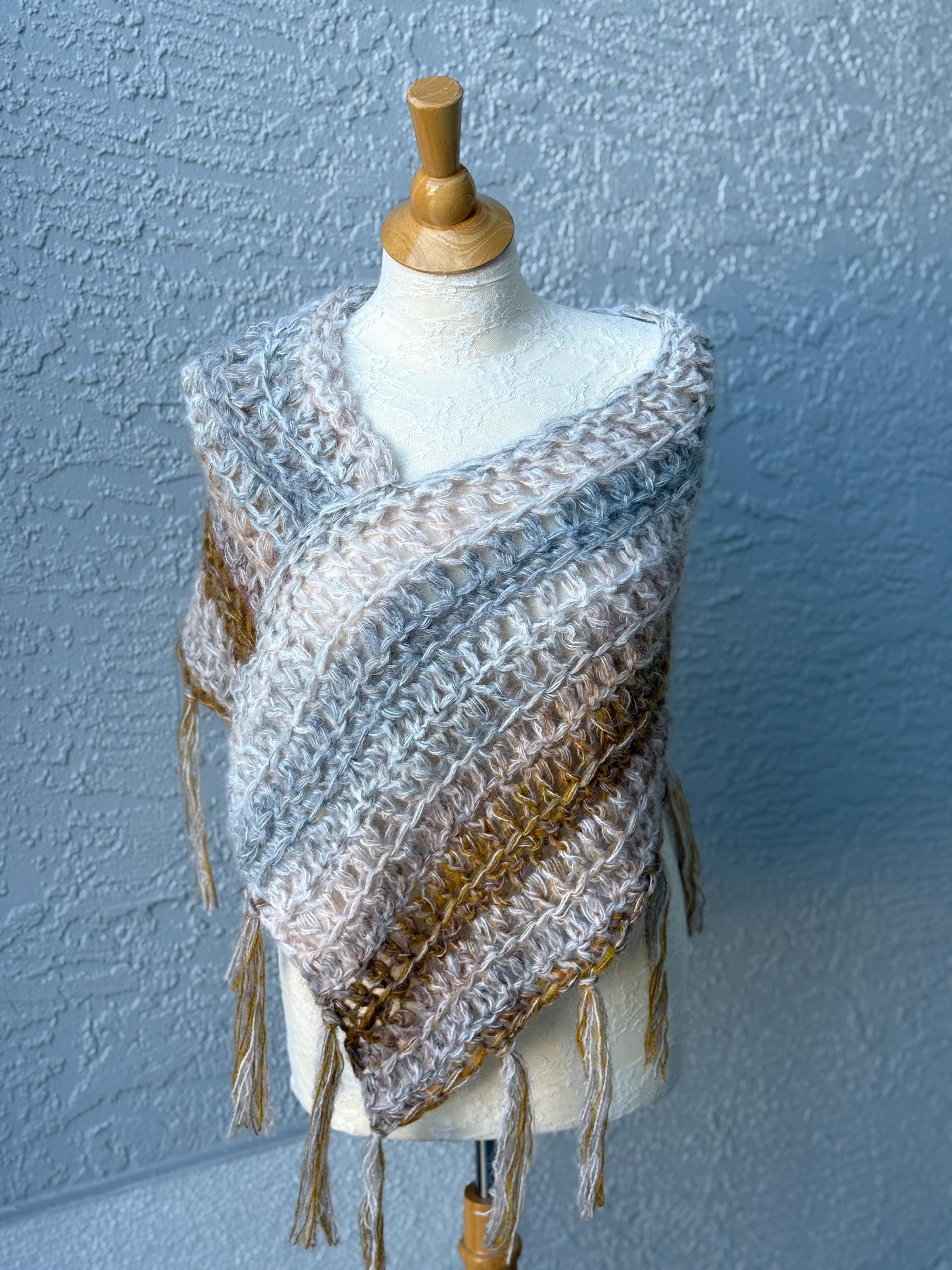 Bohemian Sheer Poncho W/ Long Tassels, Monster in Law Jlo Shrug