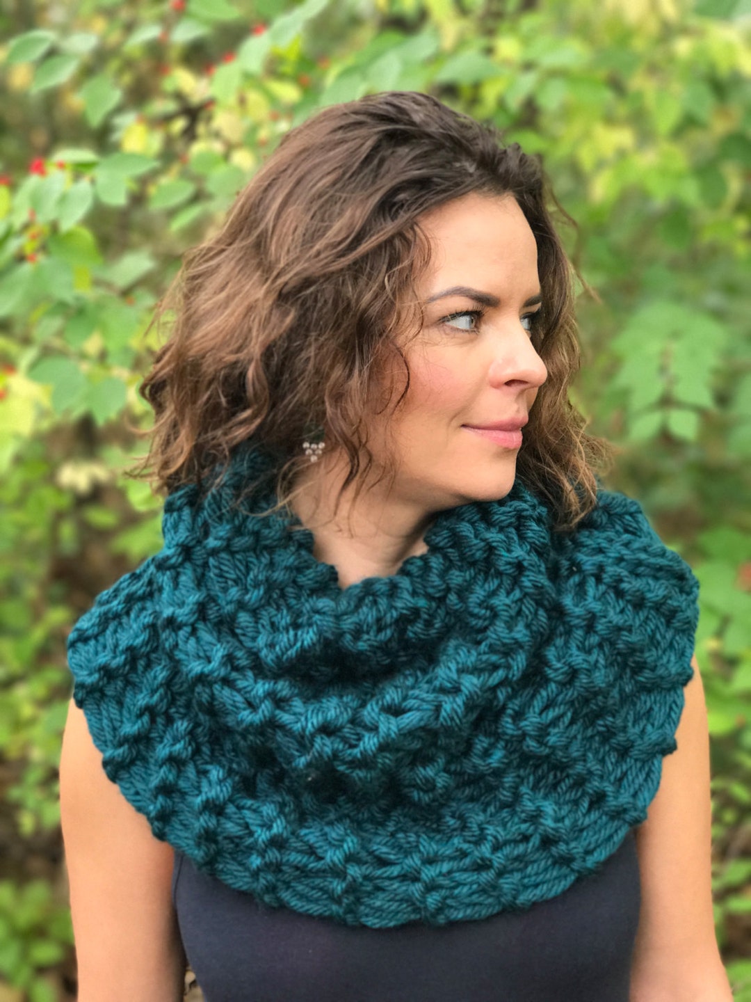 Outlander Cowl, Chunky Hand Knit Scarf, Infinity Scarf, Circular Neck ...