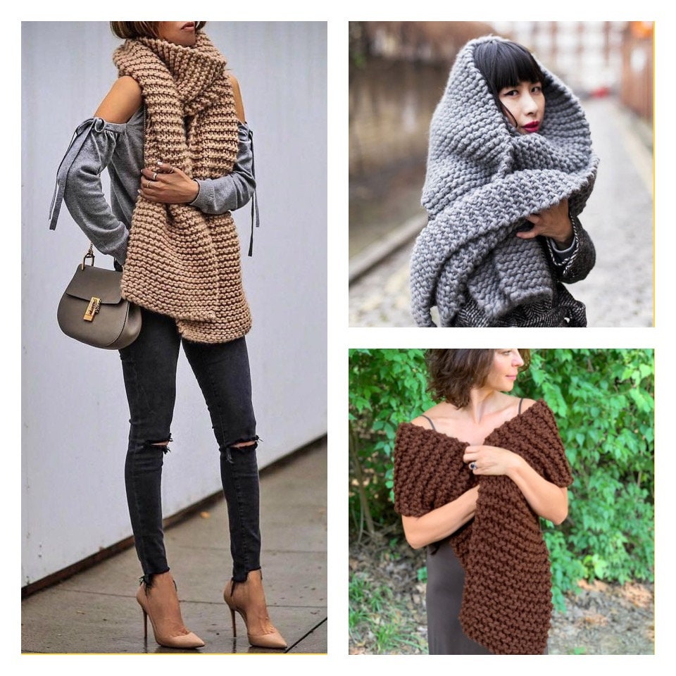 【Glowny】24SS EVERYDAY G KNIT SCARF EVERYDAY G KNIT SCARF (GRAY) - GLOWNY