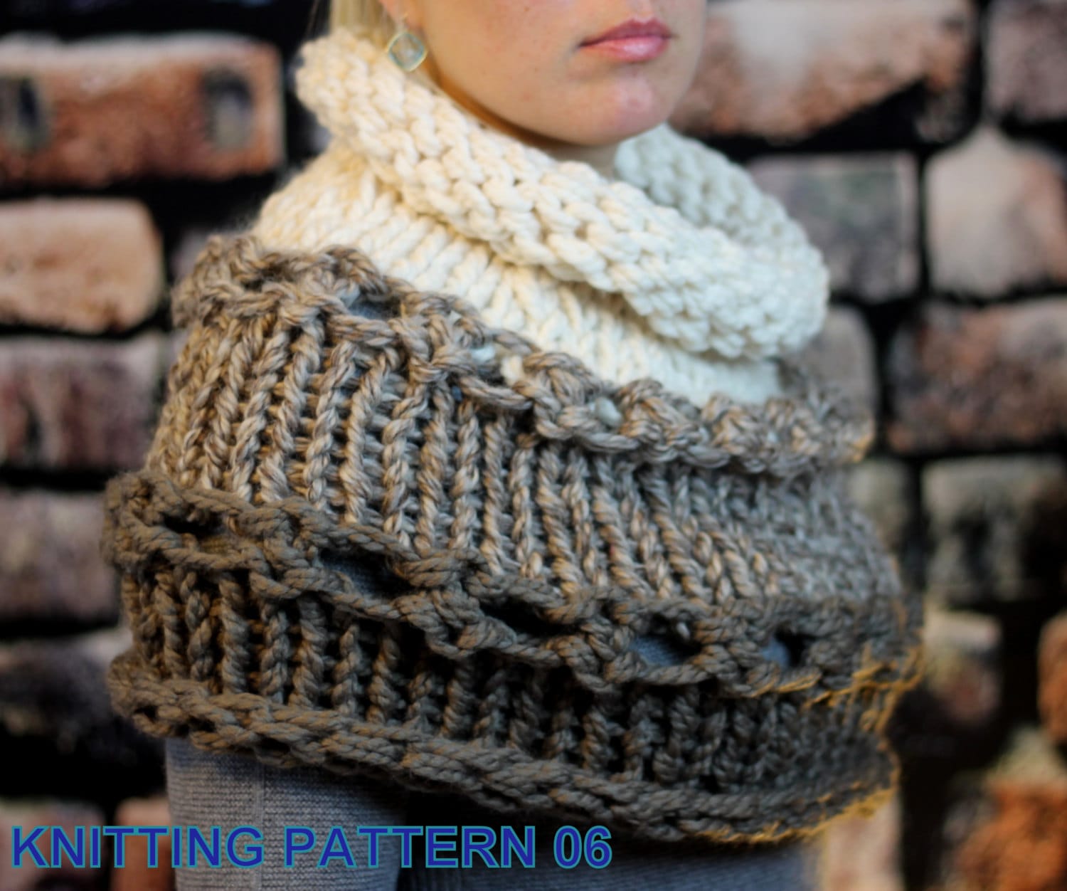 Neck Cowl KNITTING PATTER Beginner 