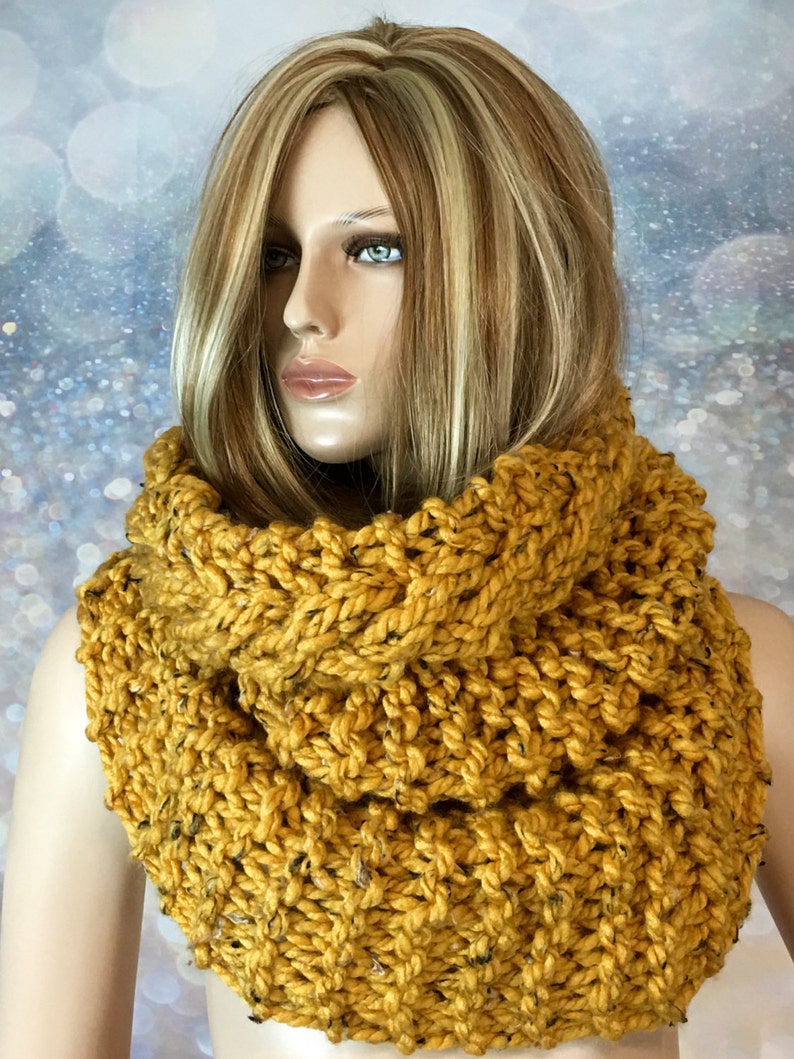 Cowl Hood Chunky Snood Hand Knitted Cowl Neck Hoodie Pixie Etsy