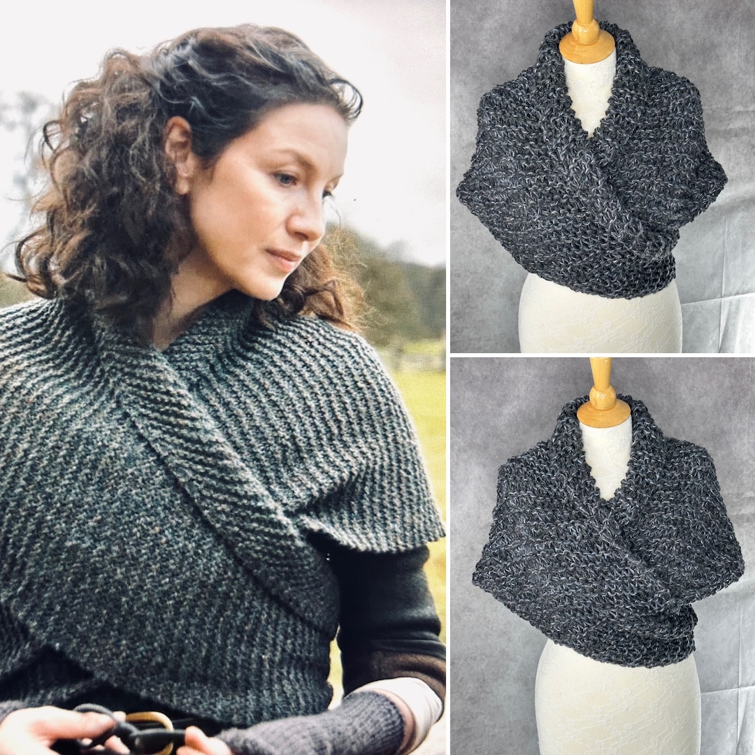 憧れ Outlander Shawl, Triangle Sweater Wrap, Last Season Scarf Clothing