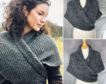 Outlander Shawl, Triangle Sweater Wrap, Last Season Scarf for Women, Shoulder Neck Warmer, Outlander Gift, Gift for Mother, Her, Girlfriend