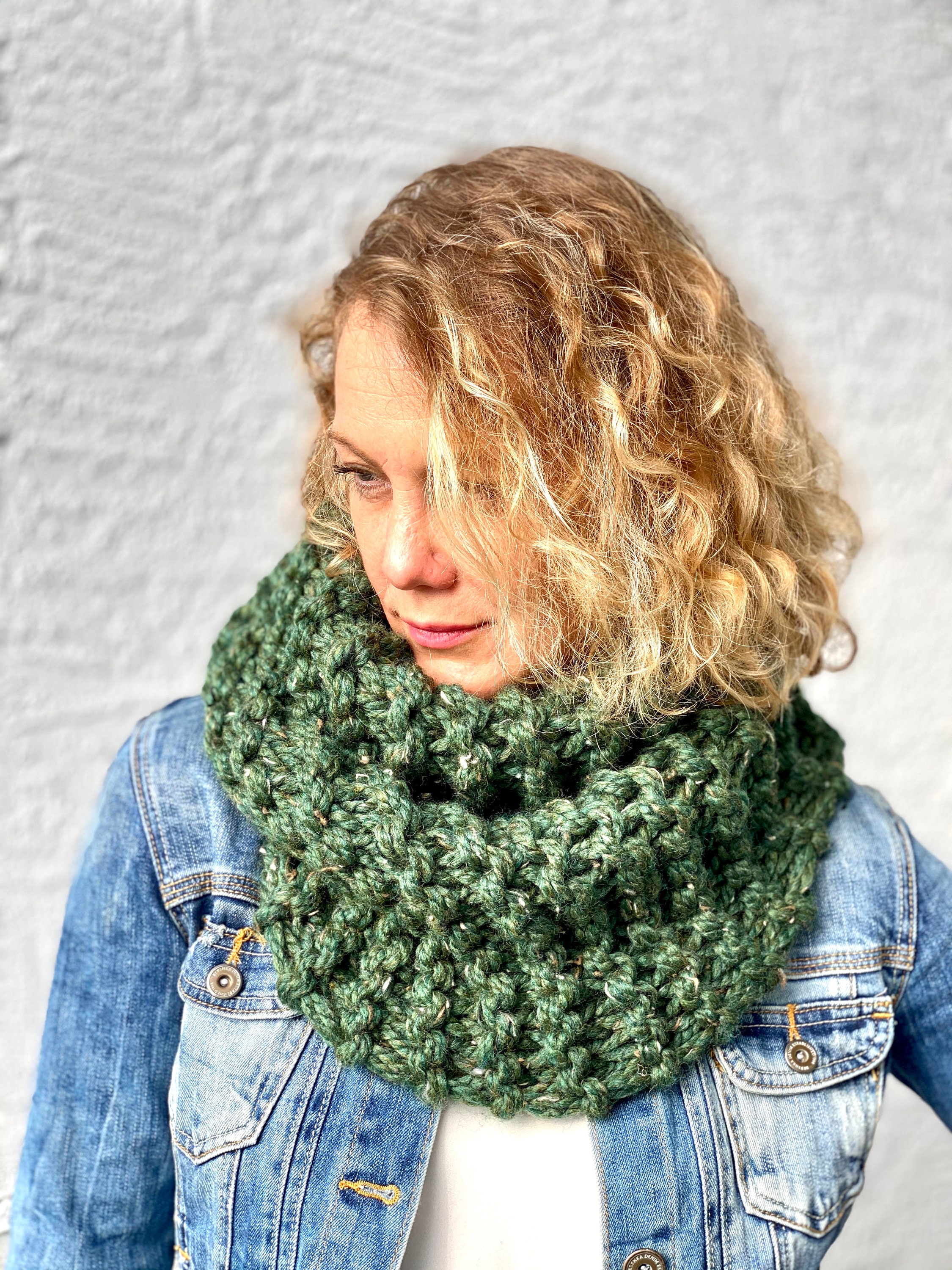 Outlander Neck Cowl Chunky Handmade Infinity Scarf Neck | Etsy