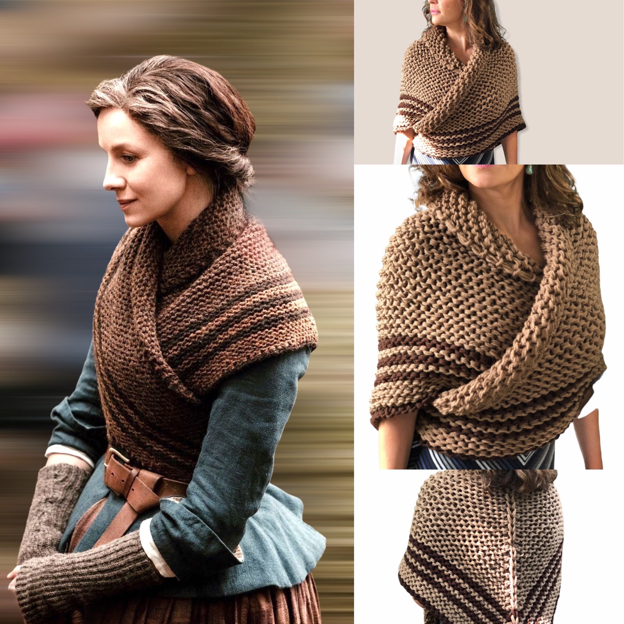 Outlander Shawl Triangle Shoulder Wrap 