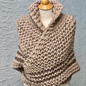 Outlander Shawl, Hand Knitted Shoulder Wrap for Women, Chunky Scarf, Neck Warmer, Outlander Cosplay, Gift for Mother, Girlfriend, Her