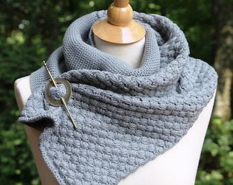 Von Outlander inspirierter Schal STRICKANLEITUNG - Claire's Schal, Schultertuch, Mini-Schal, Halswärmer - Intermediate
