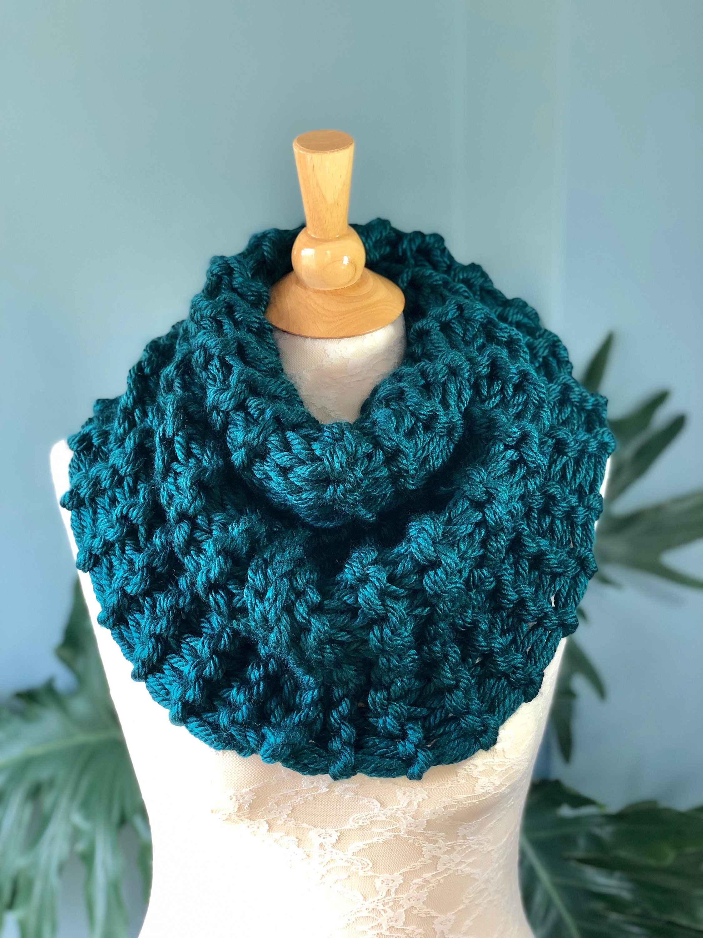 Outlander Cowl, Chunky Hand Knit Scarf, Infinity Scarf, Circular Neck ...