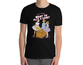 Do You Wanna Play A Game Spirit Board uniseks T-shirt met korte mouwen