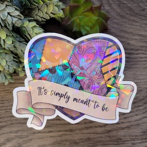 Sally Holographic Heart Sticker