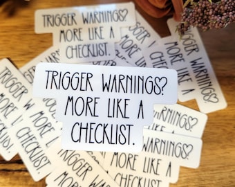 Trigger Warnings? More Like A Checklist Sticker