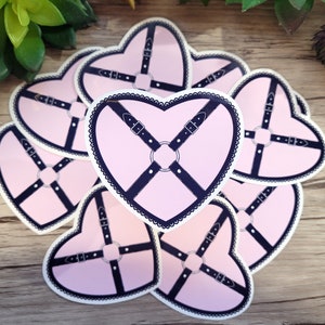 Bondage Heart - Leather - Sticker