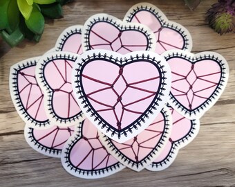 Bondage Heart - Shibari - Sticker