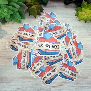 Pegatina Leer más libros