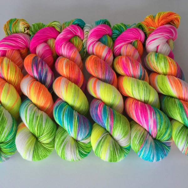 80's Revival Hand Dyed Yarn