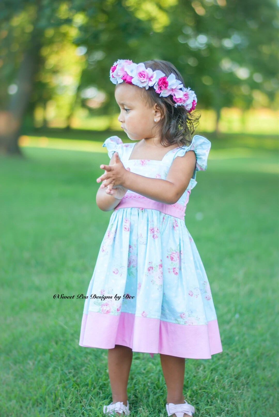 Girls Easter Spring Dress Pastel Dress Special Occasion - Etsy UK