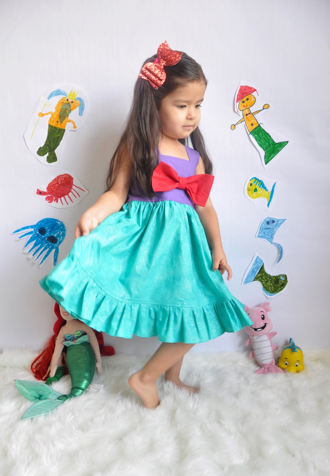 Mermaid Princess Inspired Dress Dress Up Birthday Party Dress Baby party-dress-codes-a-guide-on-party-and-cocktail-attire-who-what-wear