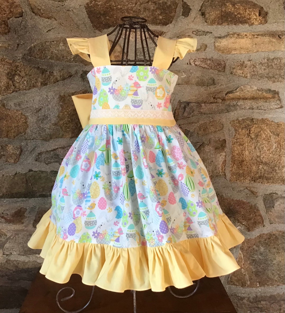Girls Easter Dress, Easter Bunny Dress, Easter Egg Dress, Girls Clothes