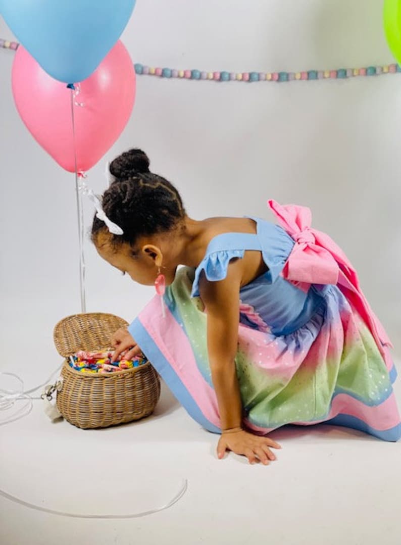 Pastel Party Dress Birthday Party Dress Girls Party Dress Etsy