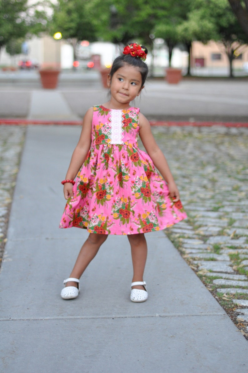 Easter dress,Floral sundress special occasion dress toddler dress pink dress girls clothing, Summer dress girls sundress