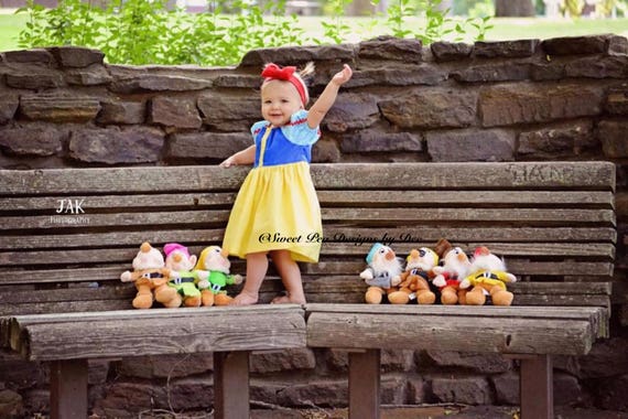 Blancanieves Inspirado Traje De Vestir Ninas Traje De Etsy