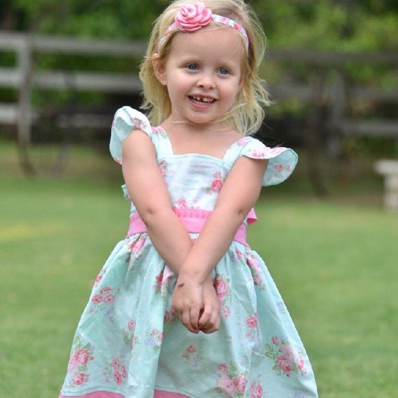 Girls Easter Spring Dress Pastel Dress Special Occasion - Etsy