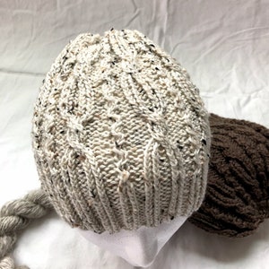 Nicely Twisted Hat- A PDF Download knit Pattern Only