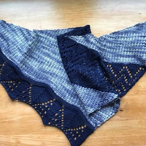 Tshirt and Jeans Shawl  Pattern Only PDF Download