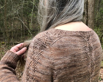 Kimberlee Pullover-A knitting pattern PDF download only