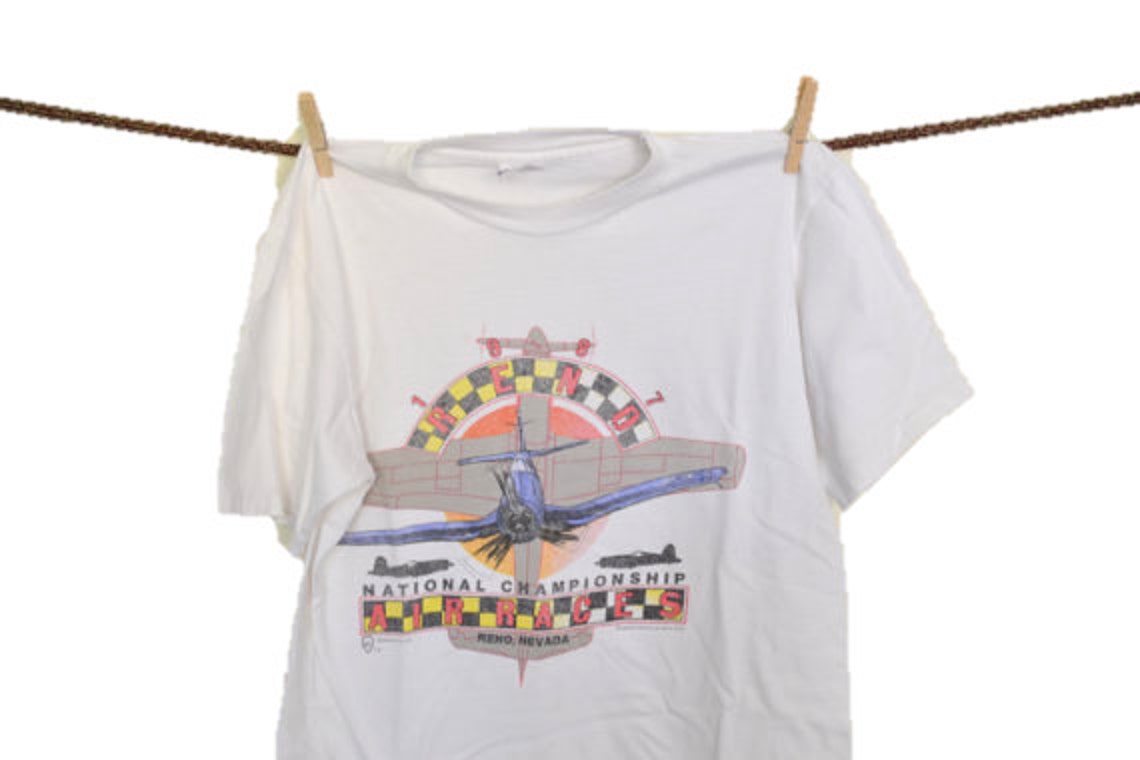 Vintage 80s Airplane tshirt Reno Nevada tee racing tshirt Etsy
