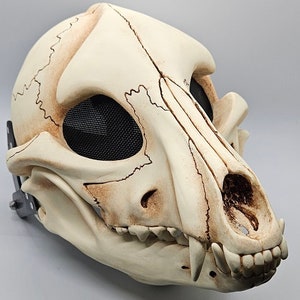 The ORIGINAL Skulldog! Hand Cast Resin Skeletal K9 Mask