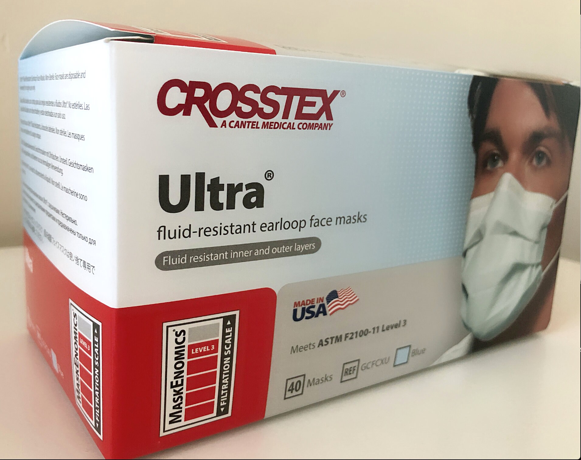 Crosstex Ultra™ Earloop Face Mask ASTM Level 3 GCFCXU Etsy