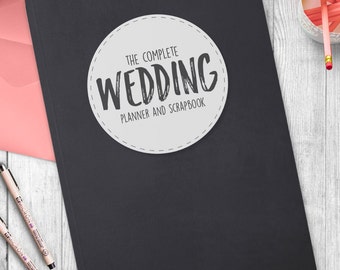 Complete Wedding Planning book / Organiser- Chalkboard style cover
