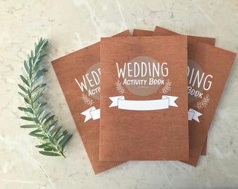 4 Pack- Kids Wedding Activity Booklets , Children's Wedding activity books.