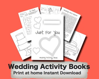 Kids Wedding Activity Book - Print at home PDF