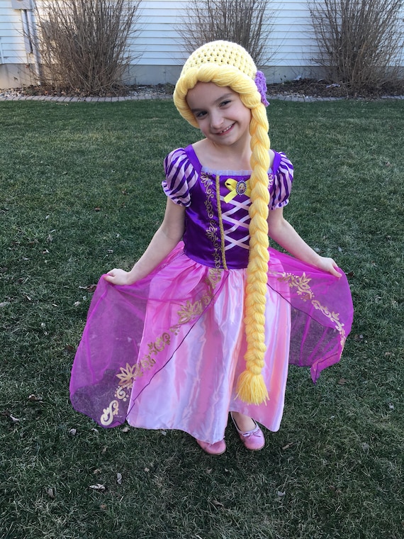 Rapunzel inspired toddler hat