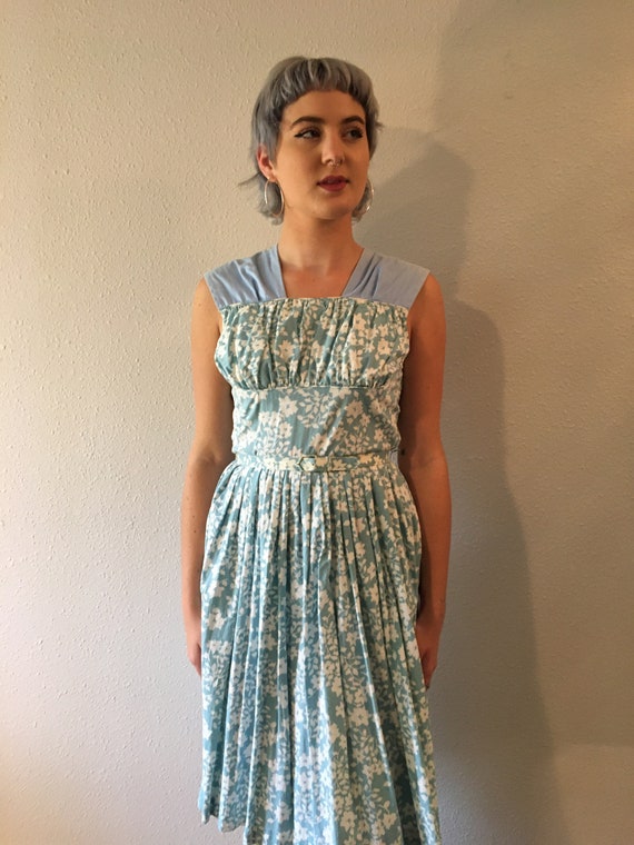 Vintage feed sack dress size small