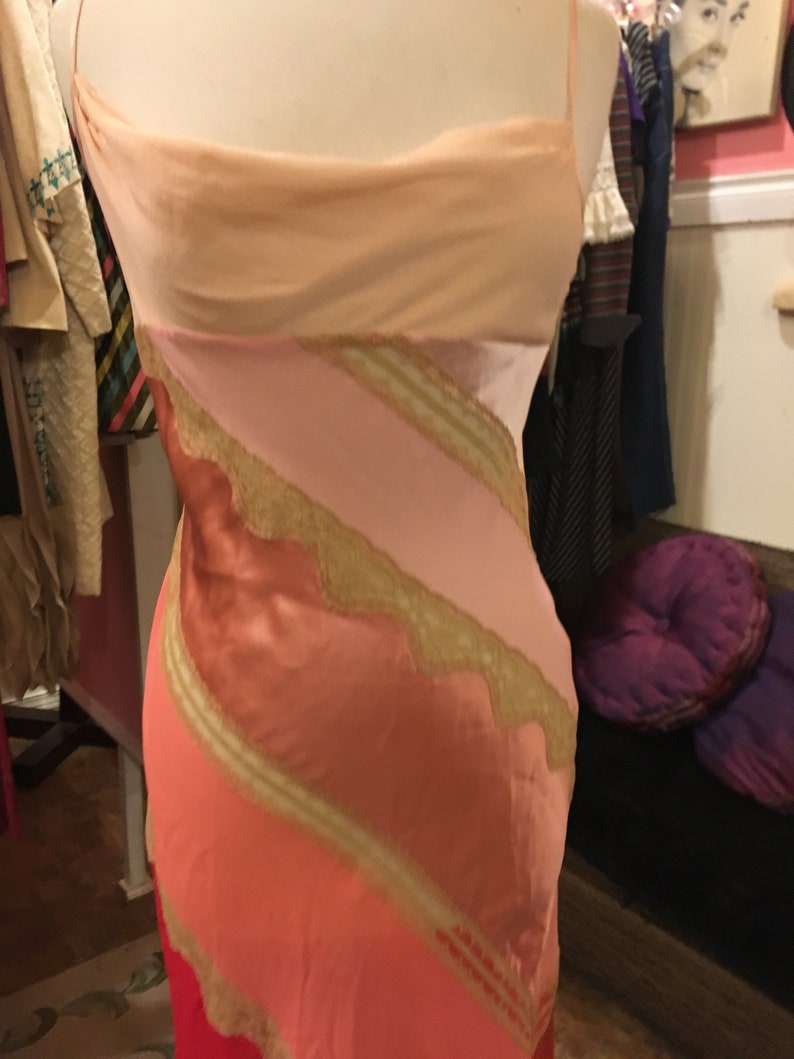 Vintage slip size small satin