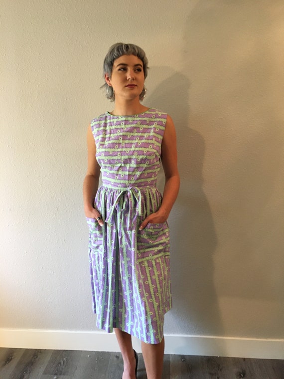 Vintage wrap dress / cotton