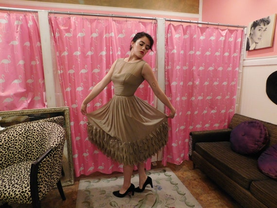 Stunning!!!!! 1950's Vintage Couture with Chiffon