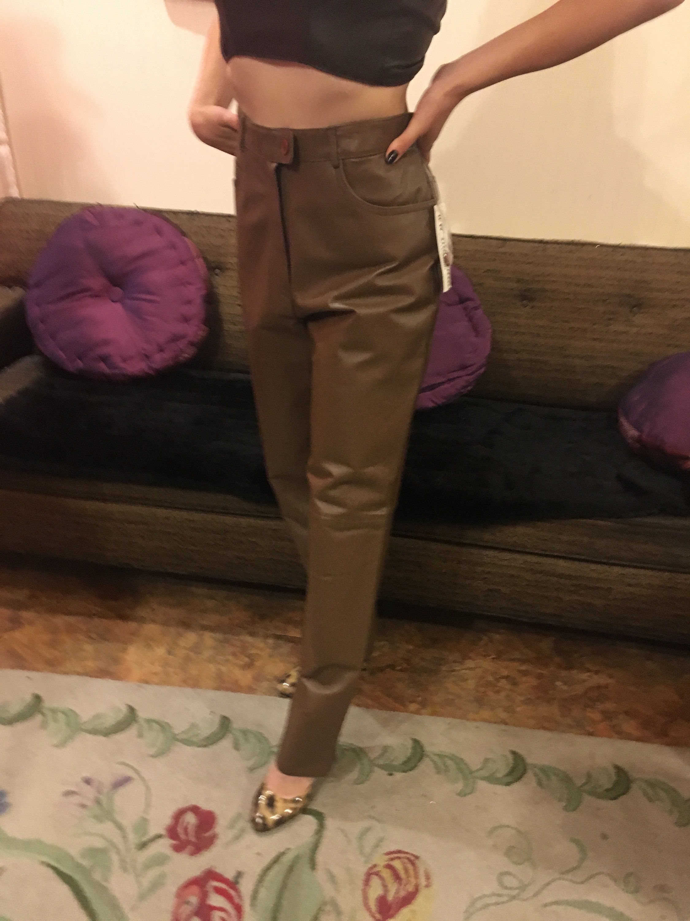 leather pants size 12