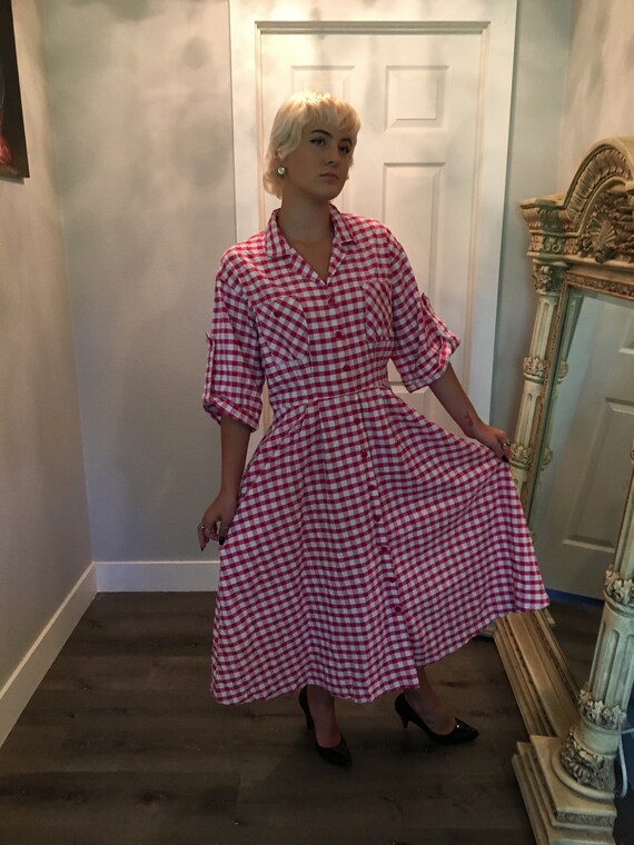 Vintage seersucker cheap dress
