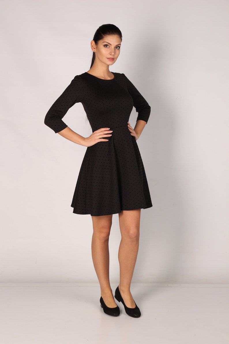 Sheet Dress in Black Dot main image 0