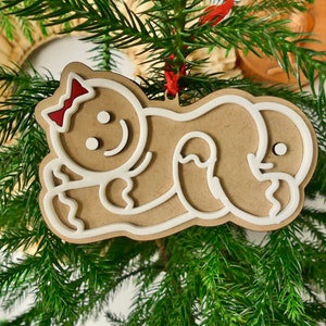 Naughty and Funny Gingerbread Sixty Nine Holiday Ornament White Elephant Gift